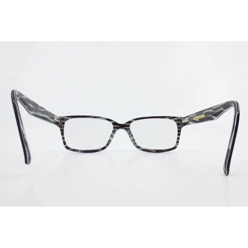 Christian Siriano CV LUI Black Grey Marbled Rectangular Eyeglass Frames
